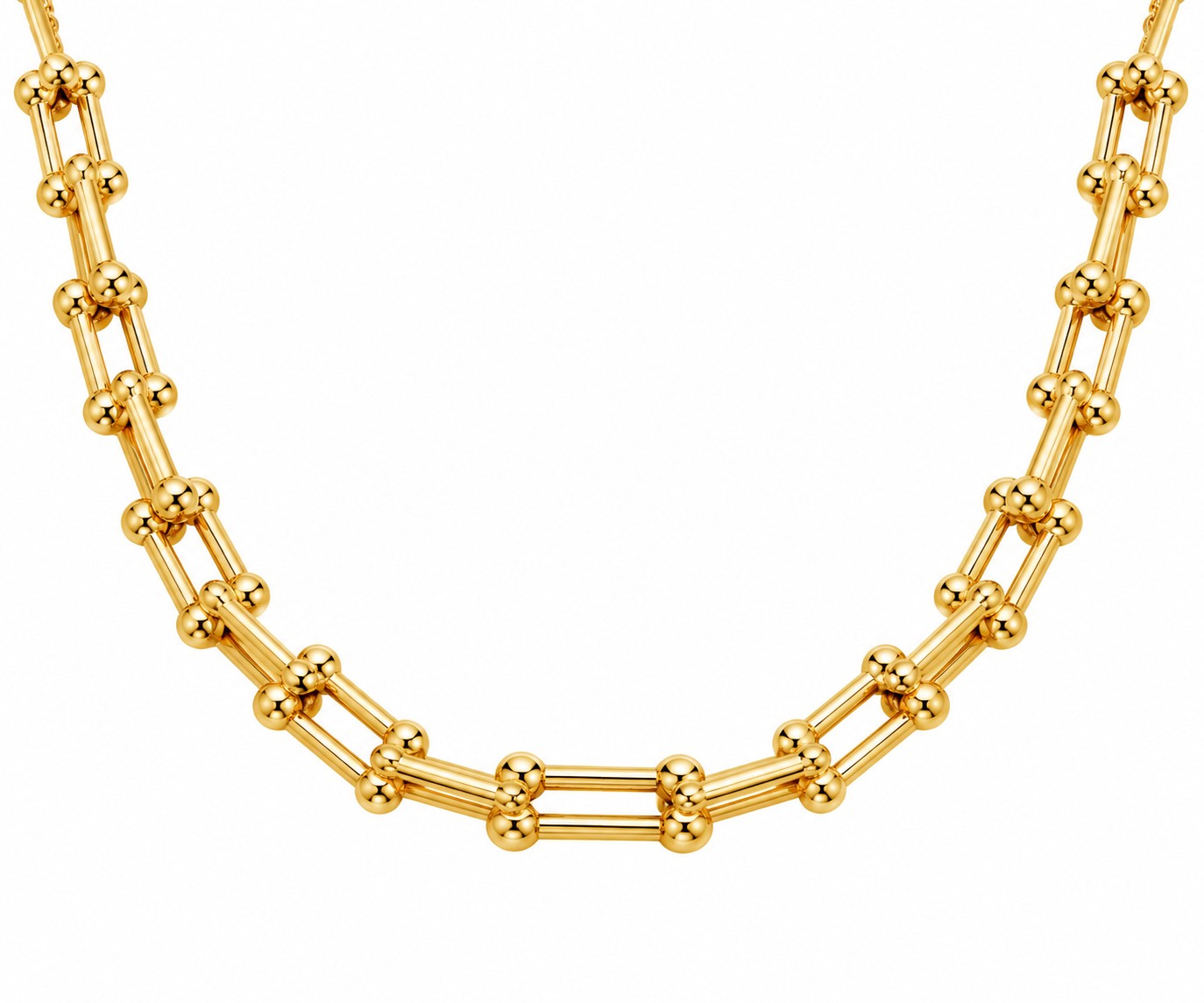 Colar Dourado de Elos — acessório Madalena Concept