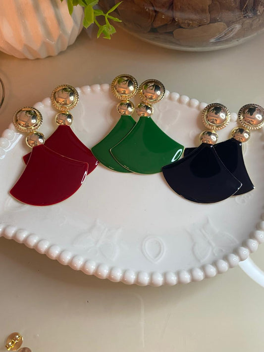 ✨ Brinco Leque Glam – Moderno, imponente e cheio de personalidade