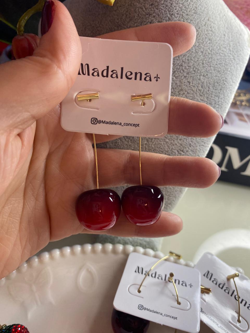 🍒🍓 Brincos Cereja &amp; Morango – Divertidos, modernos e cheios de personalidade